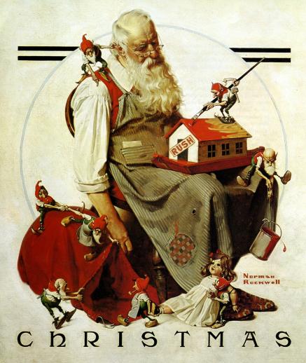 Norman Rockwell- Santa